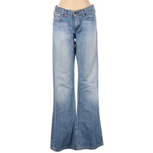 Vintage Light Wash, Low Rise, Flared Abercrombie Jeans